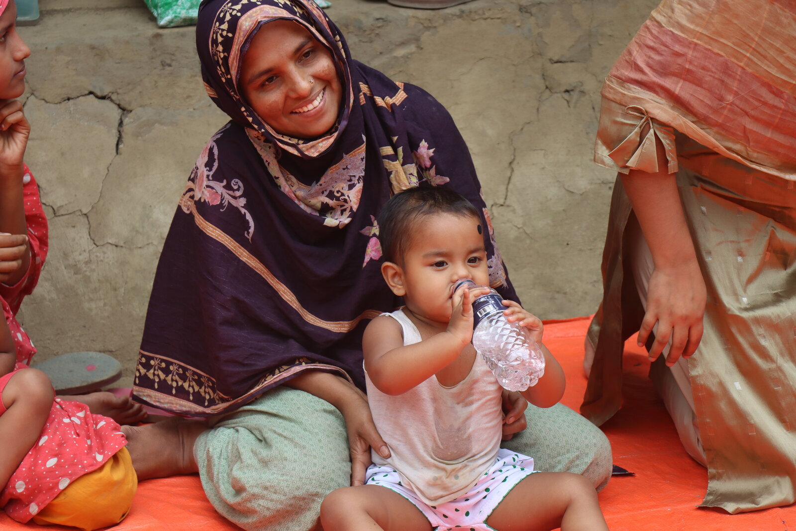 Mother and child in the community