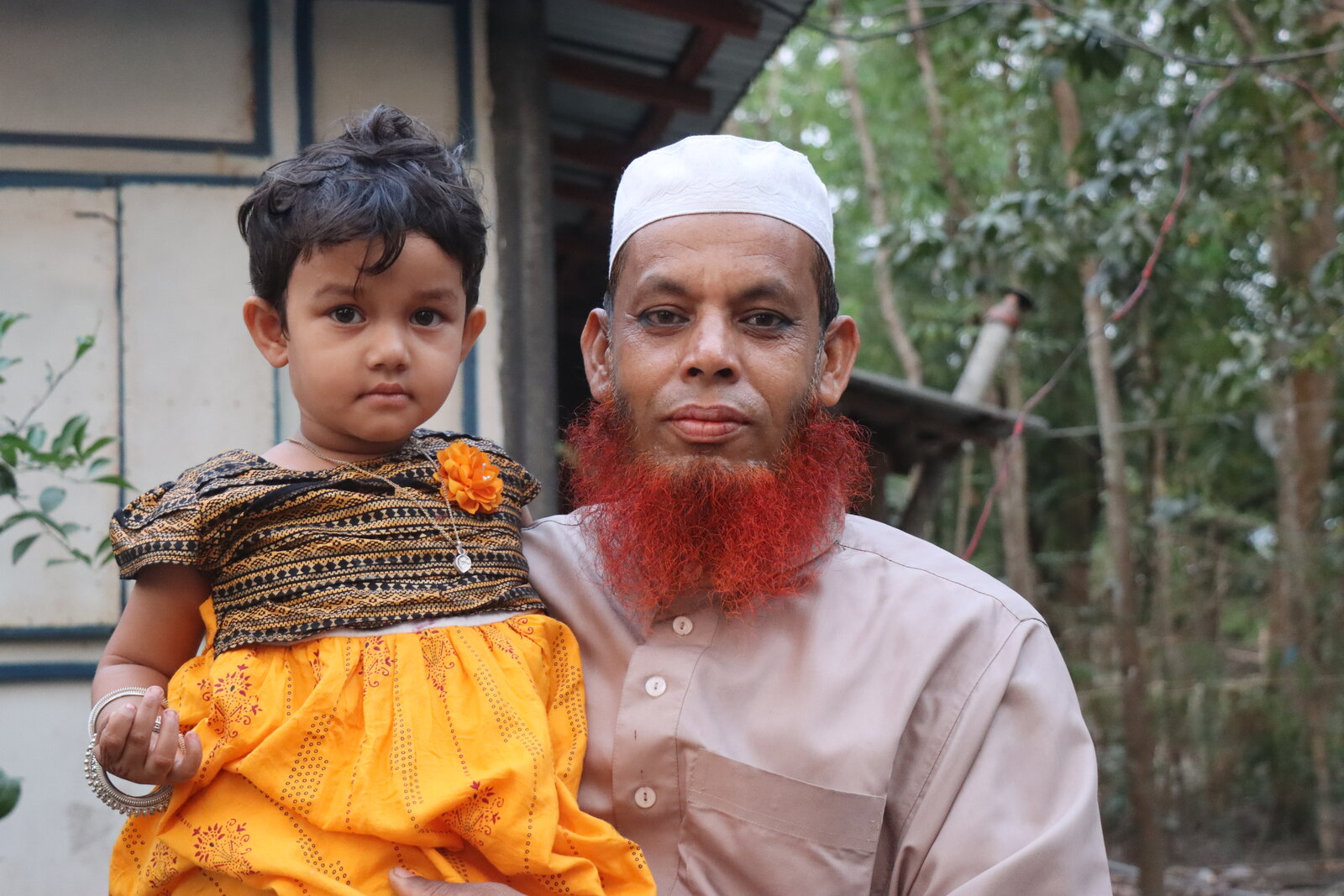 Mother with child waiting at ferry